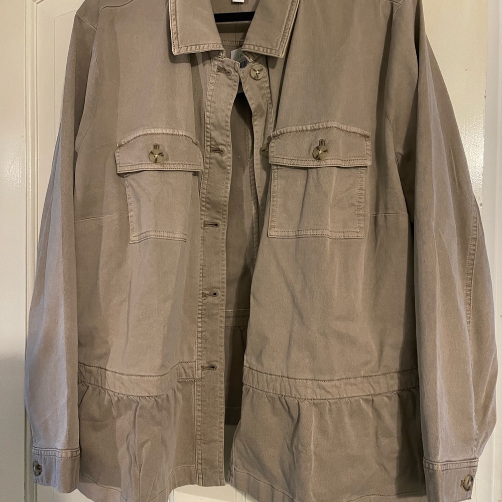 JJill peplum fall jacket.